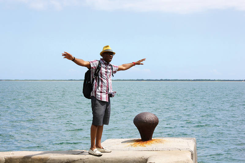 The waterfront where he dreamed to be the RHOF museum-photo by Audrey Dreygo Headley