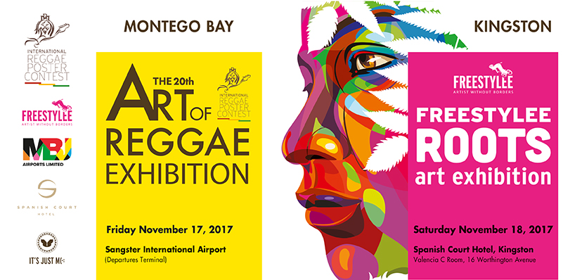 Two exhibitions organized by the International Reggae Poster Contest in Jamaica